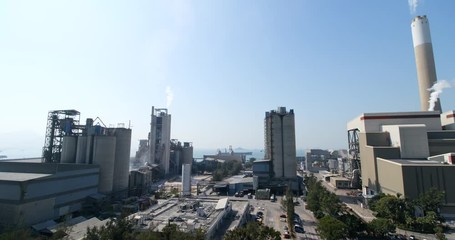 Wall Mural - Coal fired power station in Hong Kong