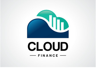 Poster - Cloud Finance Logo Template Design Vector, Emblem, Design Concept, Creative Symbol, Icon