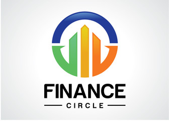 Poster - Circle Finance Logo Template Design Vector, Emblem, Design Concept, Creative Symbol, Icon