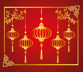 Sticker - chinese new year background