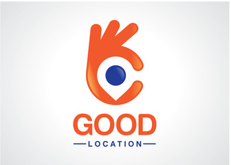 Poster - Good Location Logo Template Design Vector, Emblem, Design Concept, Creative Symbol, Icon