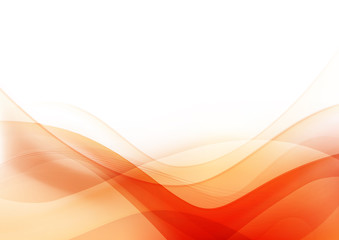 Poster - Curve and blend light Orange abstract background 003