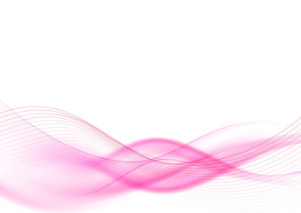 Poster - Curve and blend light pink abstract background 002