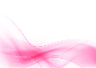Poster - Curve and blend light pink abstract background 004