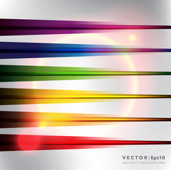 Wall Mural - Abstract vector background. Linear background in bright rainbow colors. Linear spectral background. Can be used for poster, brochure, cover and advertisement material. Vector illustration. Eps10.