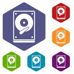 Poster - HDD icons set