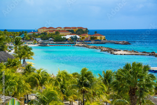 Curacao island, Caribbean sea Wallpaper Mural