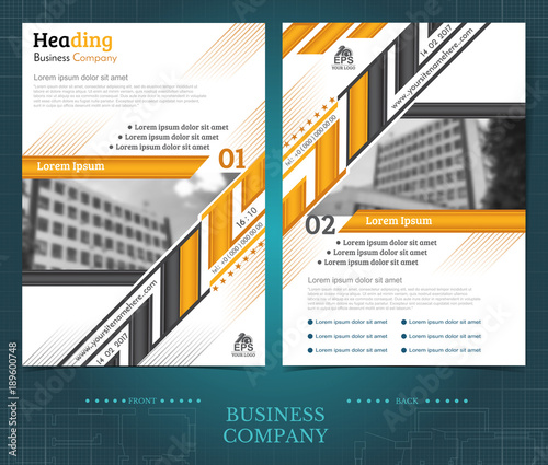 two sided brochure or