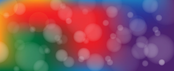 Canvas Print - Rainbow Bokeh