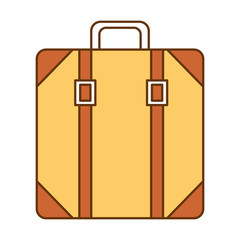 Poster - suitcase bag isolated icon