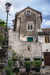 Poster - Tenement house on the historical Old Town of Kotor in Montenegro