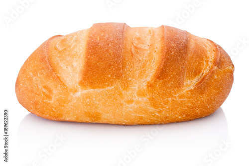 Fotomural One loaf of bread isolated on white background