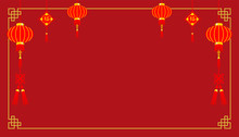 Chinese New Year Lantern Ornament Background