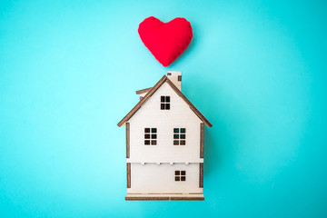 Wall Mural - a house of love, Valentine's Day concept.