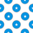Seamless pattern from the circles with flag of Somalia.