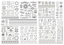 Big Set Of Vector Graphic Elements For Design
