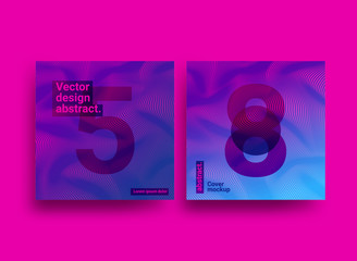 Poster - Templates designs with abstract background and trendy vibrant colors. Abstract vector background. Design for brochures, posters, covers, banners.