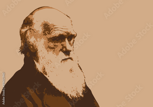 Fotografía Darwin - portrait - évolution -paléontologie - scientifique - théorie - personn