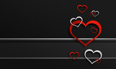 Wall Mural - hearts love - valentine background ( wedding , romantic , valentine's day )