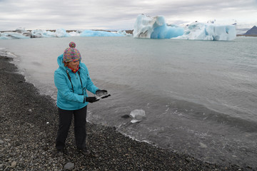 Canvas Print - Gletscherlagune Jökulsarlon, Island