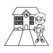 © Jemastock - Little boy at school cartoon icon vector illustration graphic design icon vector illustration graphic design icon vector illustration graphic design