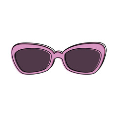 Sticker - summer sunglasses isolated icon