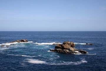 rocks in the ocean