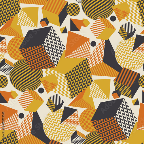 ilustracja-wektorowa-geometryczny-wzor-w-stylu-retro-60s-vintage-1970-geometria-ksztalty-graficzny-abstrakcyjny-powtarzalny-motyw-na-dywan-papier-pakowy-tkanina-tlo