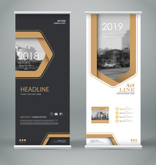 Wall Mural - Abstract composition. White roll up brochure cover design. Info banner frame. Text font. Title sheet model set. Modern vector front page. City view brand flag. Triangle figures icon. Ad flyer fiber