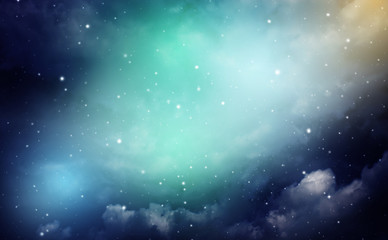 Wall Mural - night sky with stars.