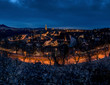 Berns Altstadt im Dämmerlicht