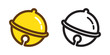 Bell vector christmas icon logo cartoon illustration ringing character