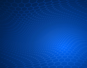 Wall Mural - abstract high resolution faded blue hexagon design background template perfect for healthcare, medic