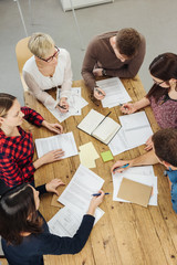 Wall Mural - Group of people during teamwork in office