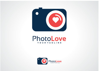 Poster - Photo Love Logo Template Design Vector, Emblem, Design Concept, Creative Symbol, Icon