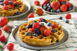 © Brent Hofacker - Sweet Homemade Berry Belgian Waffle