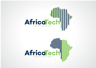 Poster - Africa Tech Logo Template Design Vector, Emblem, Design Concept, Creative Symbol, Icon