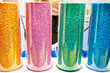 Colorful plastic granular polymer