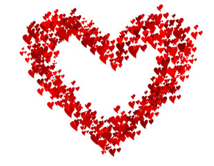 Wall Mural - background from hearts. st. valentine's day.