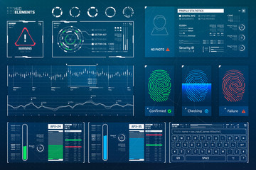 Sci-Fi Futuristic Hud Interface Elements Set