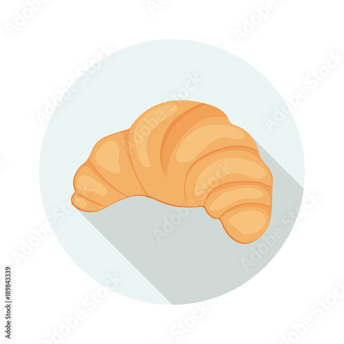 Fotografie, Obraz Colored flat round icon, vector design with shadow