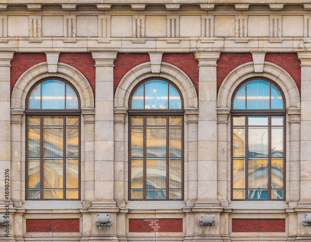 Furniture Stickers Three Windows In A Row On The Facade Of Furniture Stickers Three Windows In A Row On The Facade Of