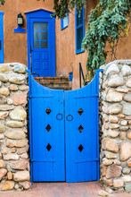 Blue Gate And Blue Door
