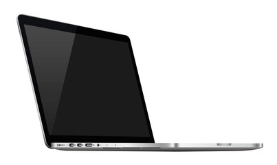 Poster - Laptop in a flat vector style
