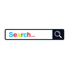 Fototapete - Search Bar Vector ui template isolated on white background
