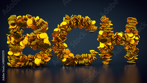 Goldene Munzen F!   ormen Kryptowahrung Bitcoin Cash Kaufen Sie Diese - 