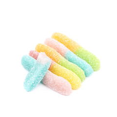 Canvas Print - Jelly worm candy isolated