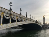 Fototapeta Paryż - Paris, Seine, Pont Alexandre III