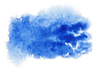 Wall Mural - Blue watercolor background for textures and backgrounds.