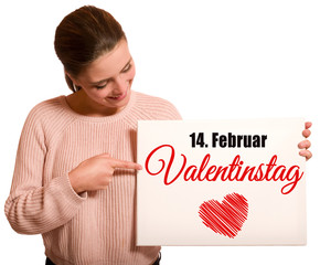 Wall Mural - 14. Februar Valentinstag